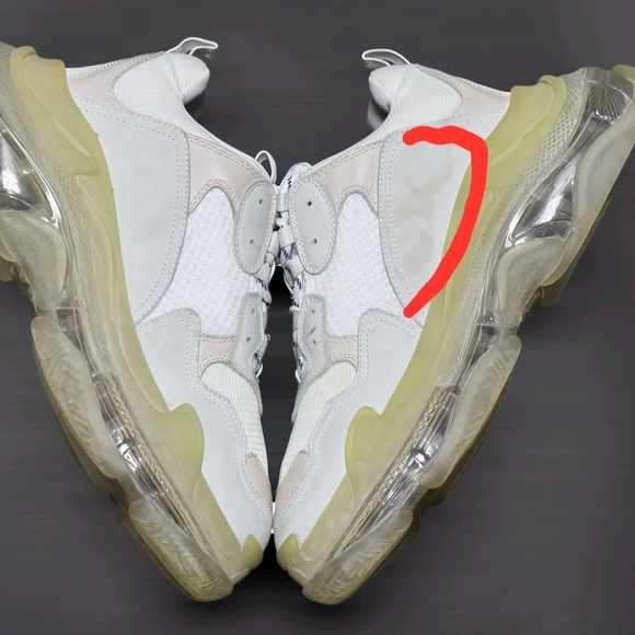 Balenciaga Men White Triple S Clear Sole Lw Top Sneakers EU 44 Size 11 US - Picture 10 of 10